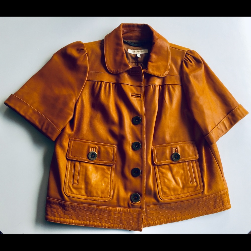 Chloé pure leather jacket